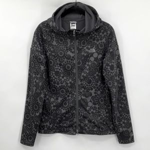 The North Face TKA Stretch Hooded Printed Zip Up Size Small